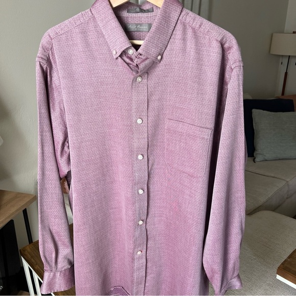 Daniel Cremieux Men’s Plum Long Sleeve Button Up Shirt Size XL - Picture 1 of 14